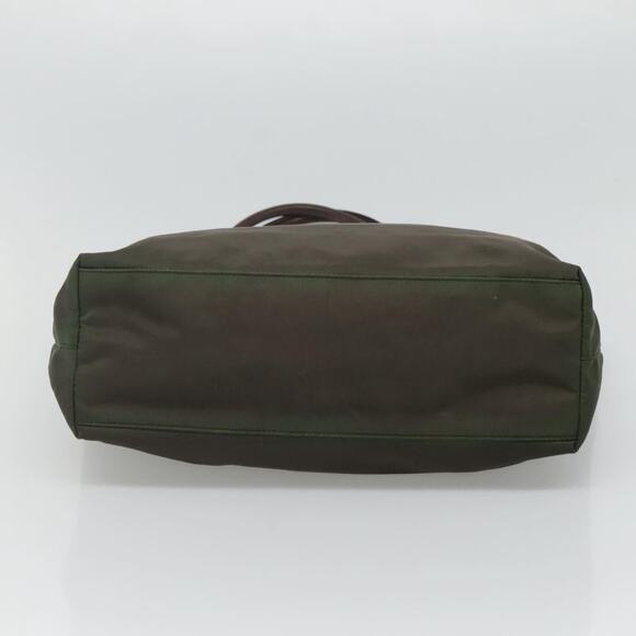 PRADA Tote Bag Nylon Khaki Gold - Picture 9 of 13